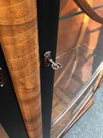 Art Deco Walnut & Ebonised Round Display Cabinet (10 of 11) Art Deco Walnut & Ebonised Round Display Cabinet (10 of 11)