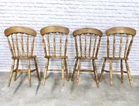 Matched Set of 4 Large Seated Windsor Kitchen Chairs (4 of 5) Matched Set of 4 Large Seated Windsor Kitchen Chairs (4 of 5)
