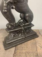 Victorian Cast Iron Lion Rampant Doorstop In Original Condition; Door Stop; Door Porter (3 of 7) Victorian Cast Iron Lion Rampant Doorstop In Original Condition; Door Stop; Door Porter (3 of 7)