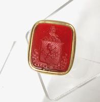 Regency Period 14 Carat Gold Hardstone Intaglio Fob Seal c.1820 Regency Period 14 Carat Gold Hardstone Intaglio Fob Seal c.1820