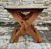 Antique Swedish Pine X-frame Trestle Table (12 of 21) Antique Swedish Pine X-frame Trestle Table (12 of 21)