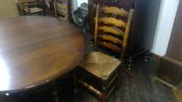 Titmarsh & Goodwin Oak Gateleg Table with 4 Ladder-backed Chairs (2 of 4) Titmarsh & Goodwin Oak Gateleg Table with 4 Ladder-backed Chairs (2 of 4)