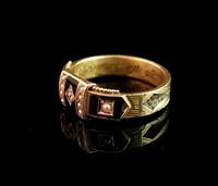 Victorian Diamond Mourning Ring, 15ct Gold, Black Enamel and Pearl, Hairwork (9 of 13) Victorian Diamond Mourning Ring, 15ct Gold, Black Enamel and Pearl, Hairwork (9 of 13)