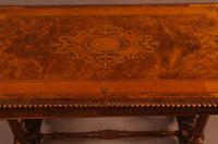 Super Quality Victorian Burr Walnut & Marquetry Card Table (4 of 12) Super Quality Victorian Burr Walnut & Marquetry Card Table (4 of 12)