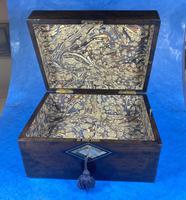 Victorian Ebonised Jewellery Box with Mother of Pearl & Abalone Inlay (5 of 18) Victorian Ebonised Jewellery Box with Mother of Pearl & Abalone Inlay (5 of 18)