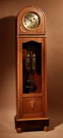 Art Deco Gustav Becker German Walnut Longcase Clock c.1920