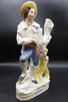 Late 19th Century Staffordshire Flatback Entitled "Peace" (2 of 6) Late 19th Century Staffordshire Flatback Entitled "Peace" (2 of 6)