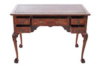 Georgian Revival Walnut 5 Drawer Writing Table c.1920 (2 of 10) Georgian Revival Walnut 5 Drawer Writing Table c.1920 (2 of 10)