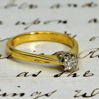 The Vintage 1982 18ct Gold Diamond Solitaire Ring (2 of 4) The Vintage 1982 18ct Gold Diamond Solitaire Ring (2 of 4)