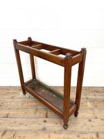 Antique Mahogany Three Section Stick Stand (3 of 8) Antique Mahogany Three Section Stick Stand (3 of 8)