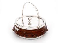 Victorian Carved Oak and Silver Plated Butter Dish with Original White China Liner (3 of 5) Victorian Carved Oak and Silver Plated Butter Dish with Original White China Liner (3 of 5)