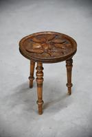 Carved Country Tripod Stool (6 of 9) Carved Country Tripod Stool (6 of 9)