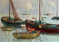 Marion Coker Leigh on Sea Fishing Boats Seascape Sailing Oil Painting (15 of 15) Marion Coker Leigh on Sea Fishing Boats Seascape Sailing Oil Painting (15 of 15)