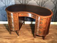 Edwardian Inlaid Mahogany Kidney Shaped Desk (2 of 21) Edwardian Inlaid Mahogany Kidney Shaped Desk (2 of 21)