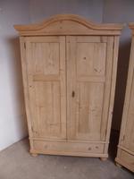 Pair of Antique Pine Cottage / Low Knockdown Wardrobes to wax / paint (4 of 12) Pair of Antique Pine Cottage / Low Knockdown Wardrobes to wax / paint (4 of 12)