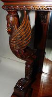 Empire Style Carved Mahogany Console Table (6 of 11) Empire Style Carved Mahogany Console Table (6 of 11)