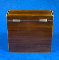 Georgian Mahogany Shell Inlaid Single Tea Caddy (7 of 15) Georgian Mahogany Shell Inlaid Single Tea Caddy (7 of 15)