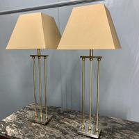 Pair of Chrome & Brass Rodded Table Lamps (2 of 9) Pair of Chrome & Brass Rodded Table Lamps (2 of 9)