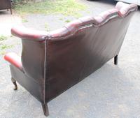 1960s Red Leather Chesterfield Wingback 3 Seater Sofa with Union Jack Cushions (4 of 4) 1960s Red Leather Chesterfield Wingback 3 Seater Sofa with Union Jack Cushions (4 of 4)