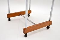 1950’s Vintage Oak & Chrome Drop Leaf Side Table (5 of 9) 1950’s Vintage Oak & Chrome Drop Leaf Side Table (5 of 9)