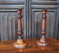 Pair of 19th Century Wooden Candlesticks (3 of 4) Pair of 19th Century Wooden Candlesticks (3 of 4)