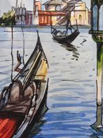 Set of 4 Watercolours Venice by Sirrol listed artist Aka Antonio Sirolli 1950s (7 of 10) Set of 4 Watercolours Venice by Sirrol listed artist Aka Antonio Sirolli 1950s (7 of 10)