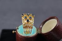 Gold Sapphire and Diamond 5 Band Ring (4 of 7) Gold Sapphire and Diamond 5 Band Ring (4 of 7)