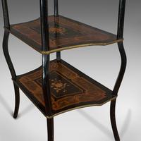 Antique Etagere, Italian, Mahogany, Boxwood, 3 Tier Whatnot, Victorian c.1900 (8 of 12) Antique Etagere, Italian, Mahogany, Boxwood, 3 Tier Whatnot, Victorian c.1900 (8 of 12)