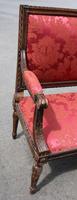 1910s French Beech 2 Seater Sofa in Red Upholstery (4 of 4) 1910s French Beech 2 Seater Sofa in Red Upholstery (4 of 4)