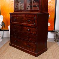 Tall Antique Secretaire Bureau Bookcase Astragal Glazed Mahogany Library Cabinet (11 of 13) Tall Antique Secretaire Bureau Bookcase Astragal Glazed Mahogany Library Cabinet (11 of 13)