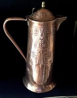 Large Arts & Crafts Copper Repousse Jug (2 of 6) Large Arts & Crafts Copper Repousse Jug (2 of 6)