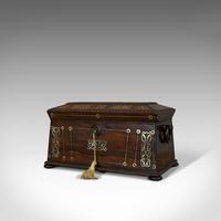 Antique Tea Caddy, English, Rosewood, Chest, Thomas of London, Regency c.1820 (10 of 12) Antique Tea Caddy, English, Rosewood, Chest, Thomas of London, Regency c.1820 (10 of 12)