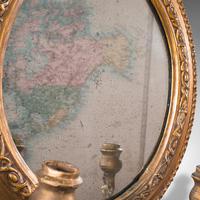 Pair of Antique Girandole Mirrors, English, Giltwood, Ovall, Wall, Regency, 1820 (9 of 10) Pair of Antique Girandole Mirrors, English, Giltwood, Ovall, Wall, Regency, 1820 (9 of 10)