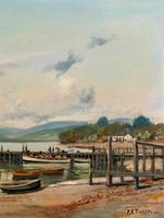 'The Lake District' Exceptional Vintage Seascape Oil On Canvas Painting c1960' (4 of 12) 'The Lake District' Exceptional Vintage Seascape Oil On Canvas Painting c1960' (4 of 12)