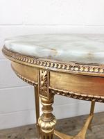 Gold Gilt Table with Circular Onyx Top (8 of 11) Gold Gilt Table with Circular Onyx Top (8 of 11)