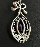 Antique Edwardian Paste Pendant, Sterling Silver (10 of 11) Antique Edwardian Paste Pendant, Sterling Silver (10 of 11)