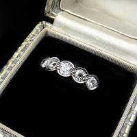 Antique Bezel Diamond Five Stone 18ct Gold & Platinum Ring (3 of 9) Antique Bezel Diamond Five Stone 18ct Gold & Platinum Ring (3 of 9)