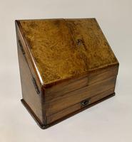 Antique Victorian Burr Walnut Desktop Stationery Cabinet (11 of 11) Antique Victorian Burr Walnut Desktop Stationery Cabinet (11 of 11)