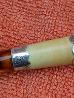 Antique Sterling Silver Meerschaum & Amber Cheroot Holder C1895 (4 of 8) Antique Sterling Silver Meerschaum & Amber Cheroot Holder C1895 (4 of 8)