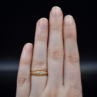 Antique Edwardian Old Cut Diamond Five Stone 18K Gold Ring (8 of 10) Antique Edwardian Old Cut Diamond Five Stone 18K Gold Ring (8 of 10)