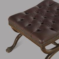 Regency Leather Footstool (2 of 3) Regency Leather Footstool (2 of 3)