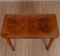 Writing Table 19th Century Flamed Mahogany Folding Card Console Table (8 of 12) Writing Table 19th Century Flamed Mahogany Folding Card Console Table (8 of 12)