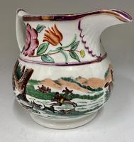 Antique Staffordshire Pottery Jug Country Sporting Pursuits c.1850 (9 of 9) Antique Staffordshire Pottery Jug Country Sporting Pursuits c.1850 (9 of 9)