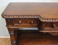 Antique Oak Victorian Shaped Sideboard Server (7 of 15) Antique Oak Victorian Shaped Sideboard Server (7 of 15)