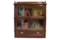 Wernicke Patent Elastic Bookcase with 2 Shelves & Drawer – Dated 1900