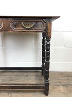 Antique Oak Side Table with Geometric Drawers (10 of 10) Antique Oak Side Table with Geometric Drawers (10 of 10)