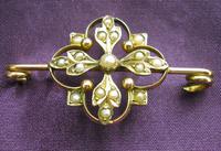 Victorian 9ct Gold & Seed Pearl Brooch (3 of 3) Victorian 9ct Gold & Seed Pearl Brooch (3 of 3)