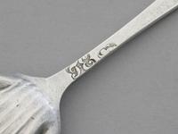 George III Provincial Silver Salt Spoon by Thomas Eustace, Exeter c.1780 (7 of 9) George III Provincial Silver Salt Spoon by Thomas Eustace, Exeter c.1780 (7 of 9)