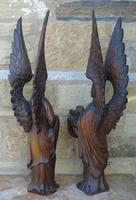 Good Pair of Carved Oak Angels 19th Century (4 of 12) Good Pair of Carved Oak Angels 19th Century (4 of 12)