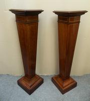 Pair of Mahogany Columns / Pedestals (3 of 6) Pair of Mahogany Columns / Pedestals (3 of 6)
